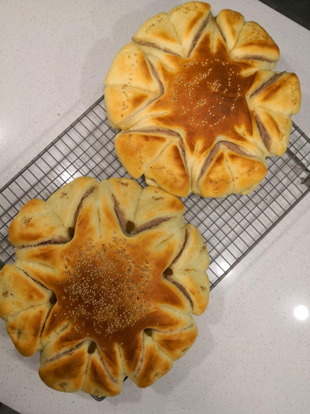 向日葵豆沙面包