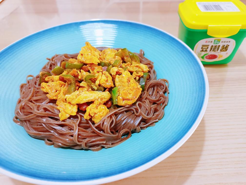 尖椒鸡蛋酱打卤面的做法