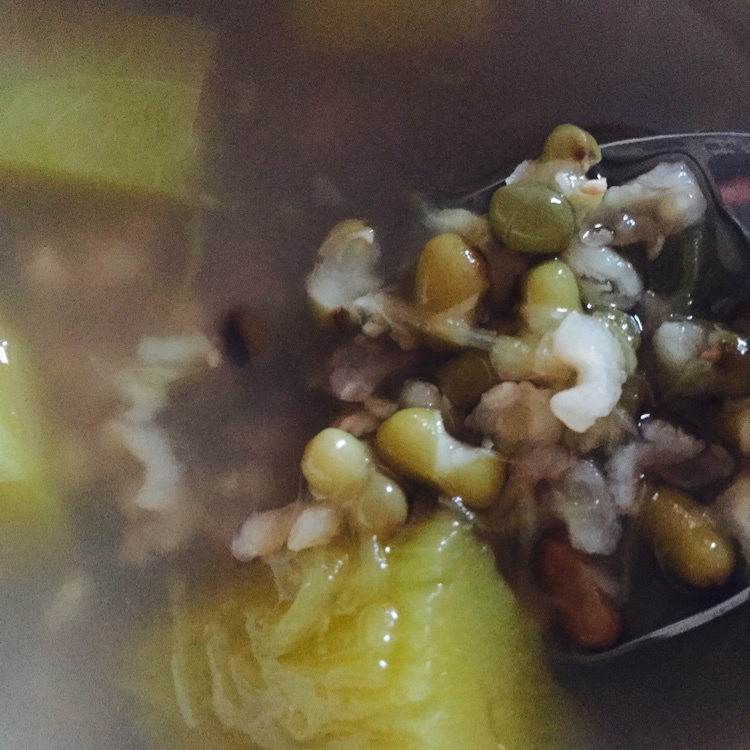 南瓜绿豆甜汤
