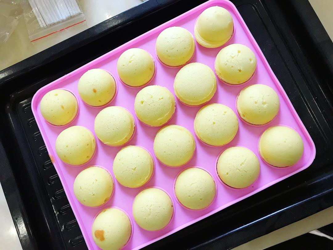 老是饿怎么搞的做的棒棒糖蛋糕(绝对轻松满模,每个圆圆哒)