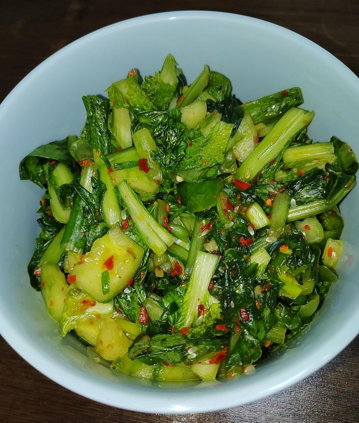 朝鲜族风味凉拌小白菜