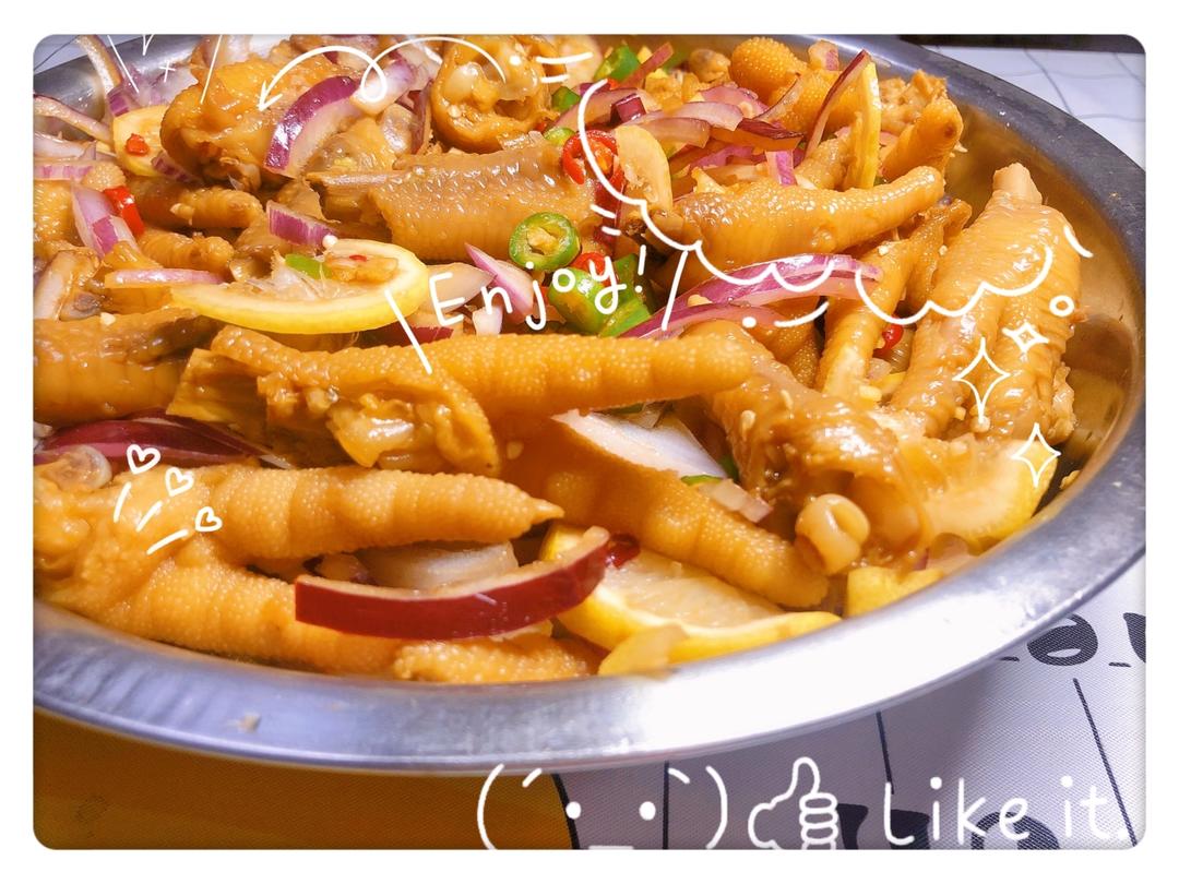 【柠檬酸辣鸡爪】自制超级无敌美味的网红鸡爪