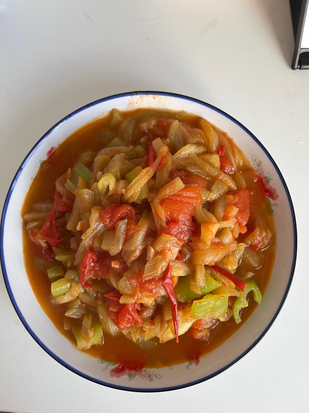 番茄炒茄子🍆的做法