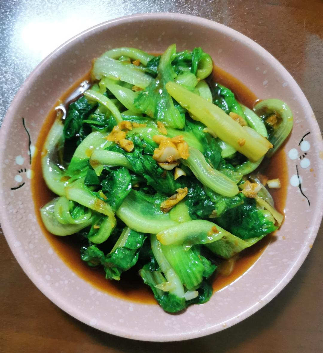 超级好吃低脂低热量的～蚝油生菜