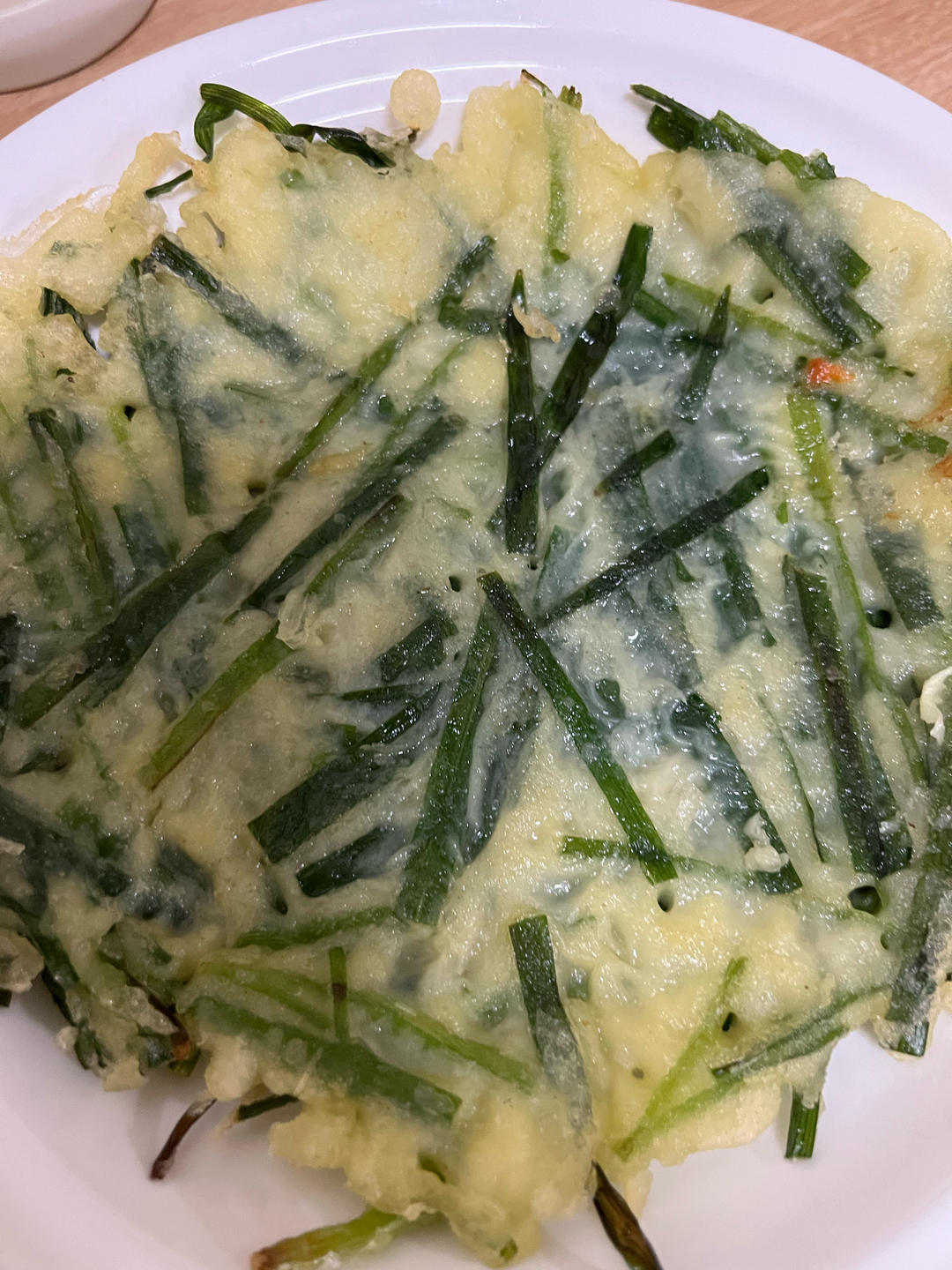 韭菜虾仁饼