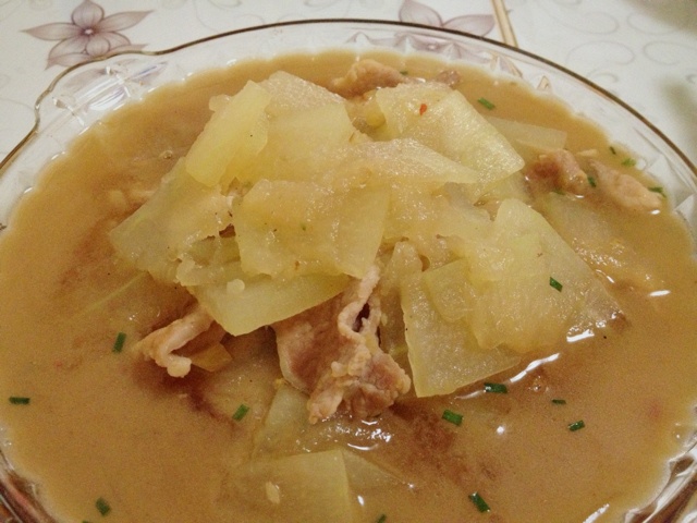 快手菜：冬瓜炒肉片（健康版）