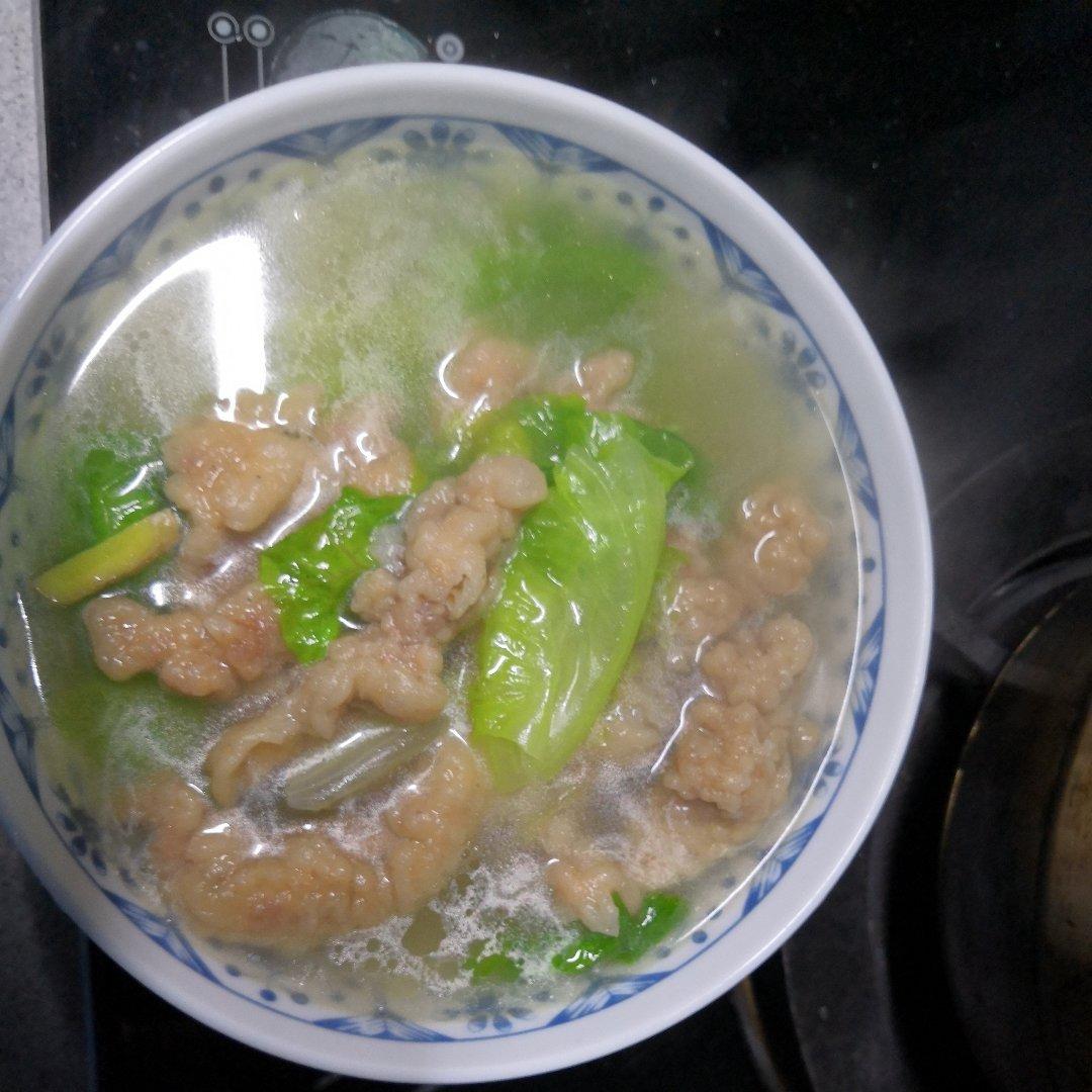 白菜酥肉汤