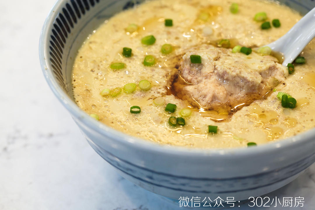 【0347】肉末蛋羹 <302小厨房>的做法