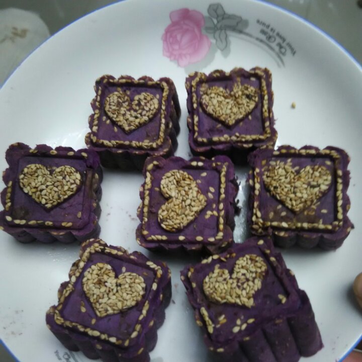 紫薯红豆糕