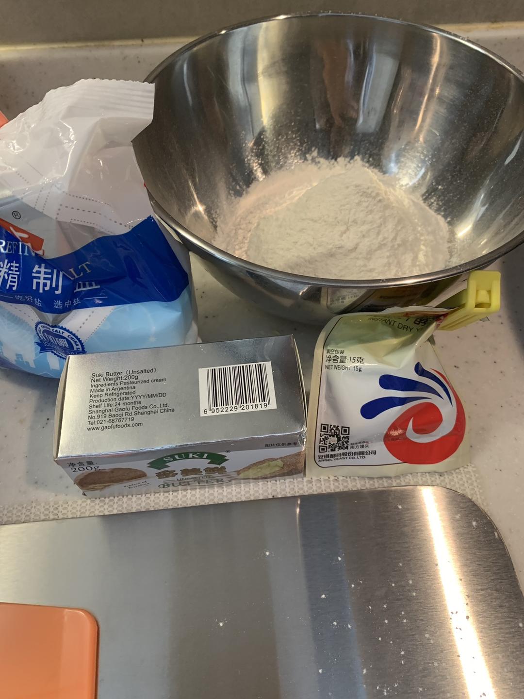 纯奶手撕吐司的做法 步骤1