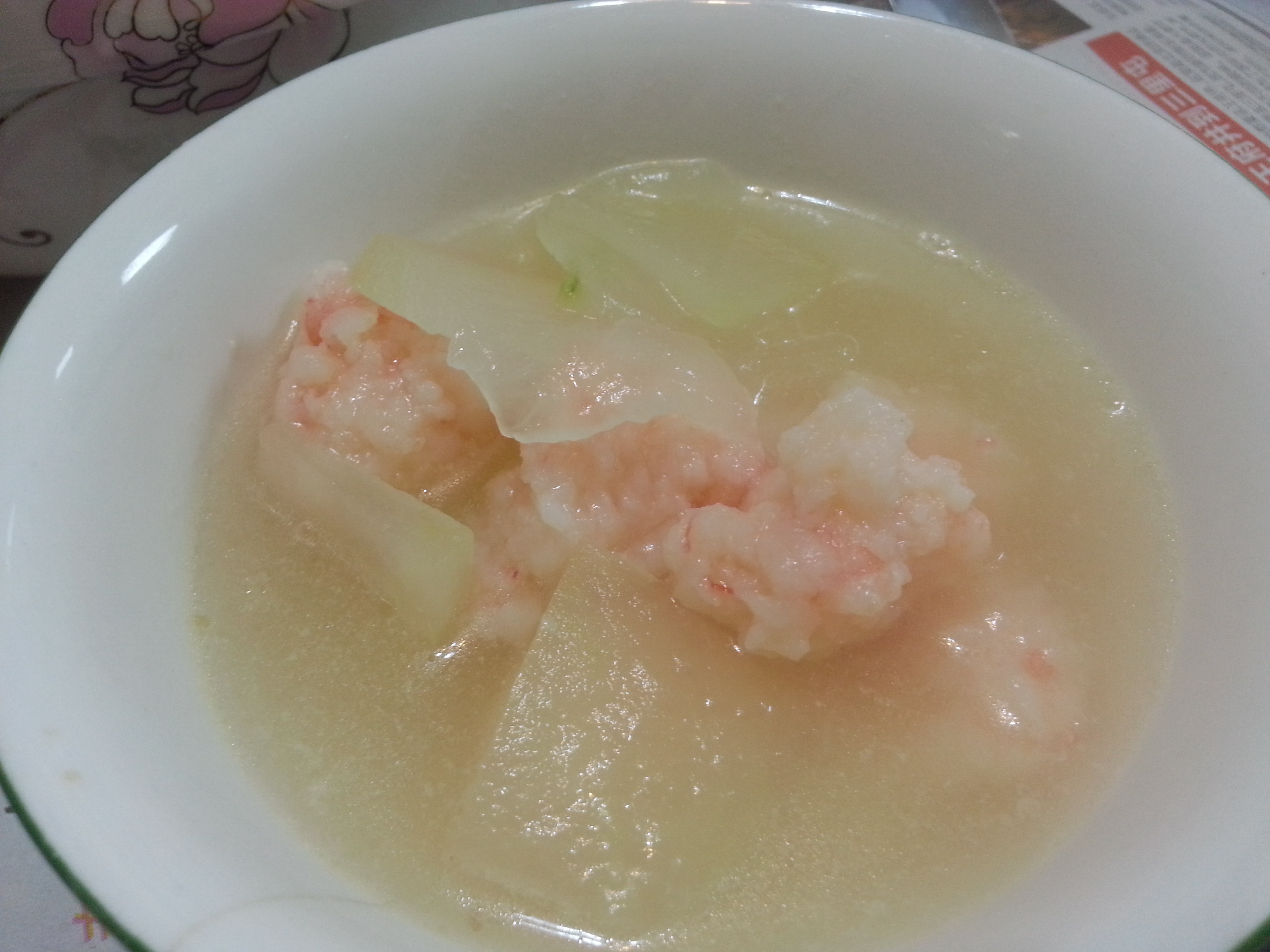 虾滑冬瓜汤的做法