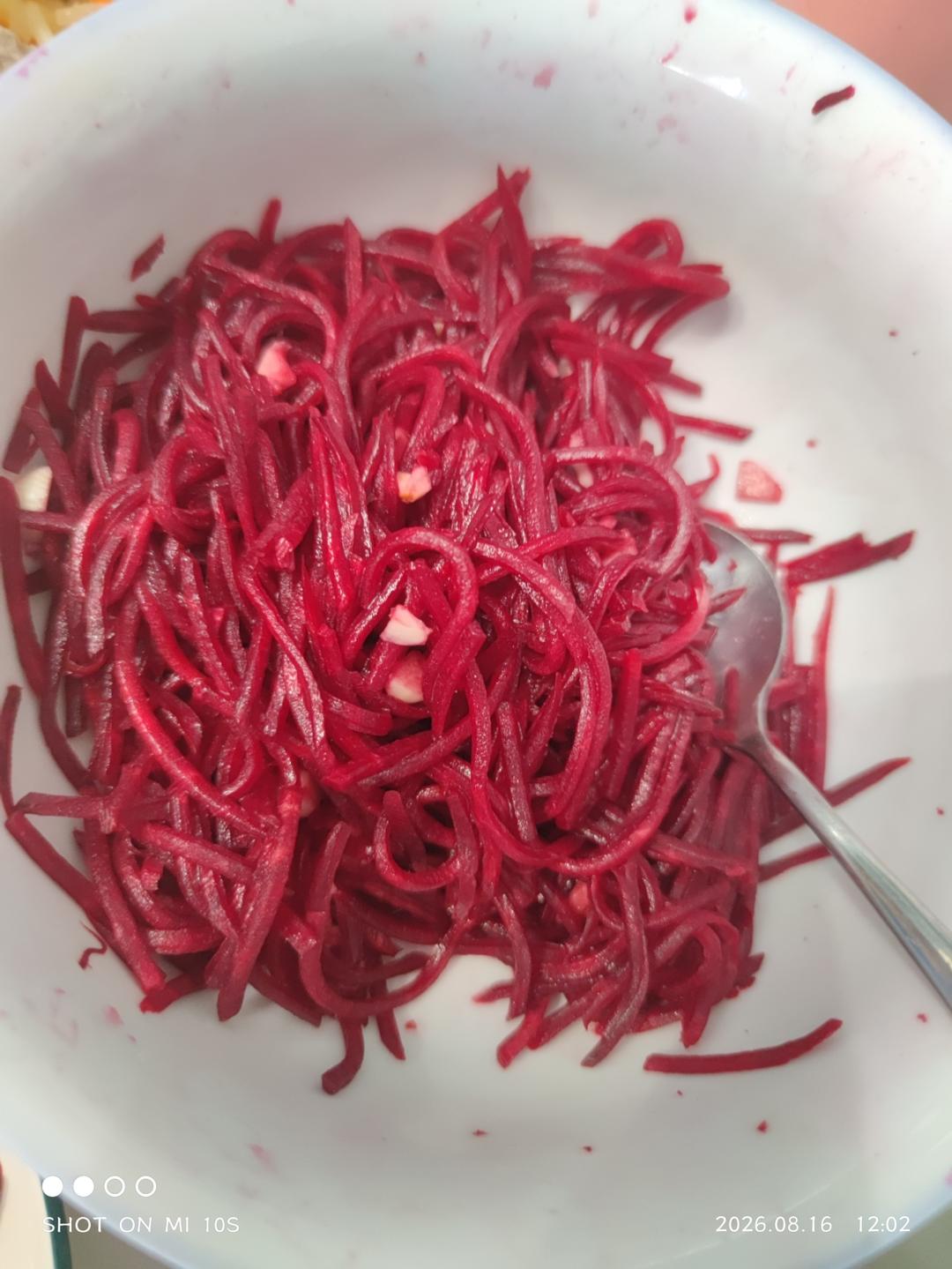 凉拌爽口甜菜根