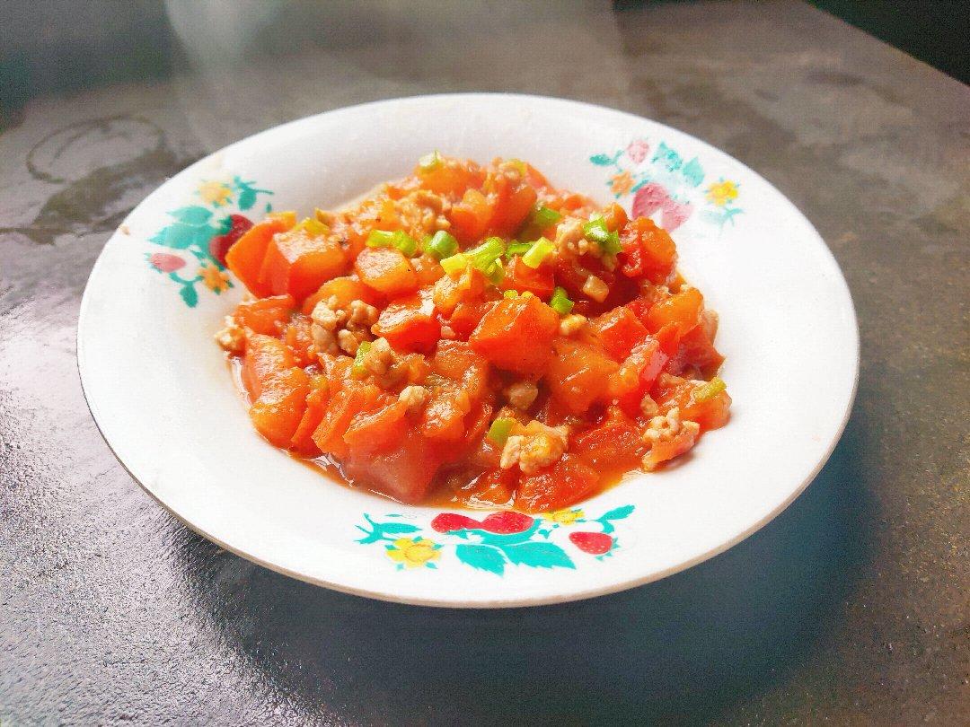 番茄肉末 （红三剁）