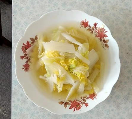 清水煮白菜（无油无盐菜）（无味斋）的做法