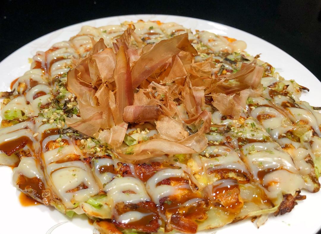 青芥味培根大阪烧的做法