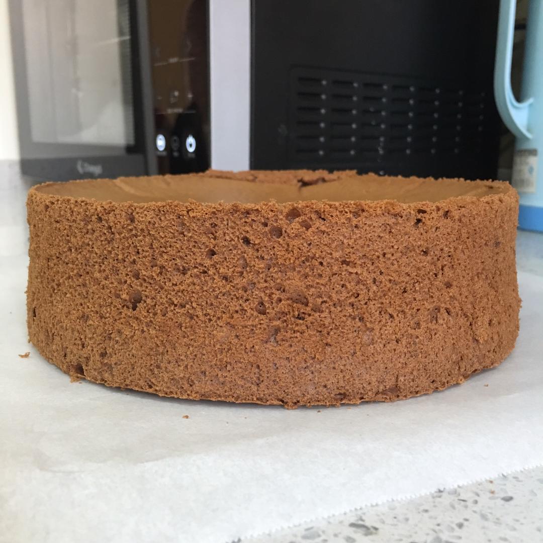 可可戚风蛋糕～8寸～百分百成功