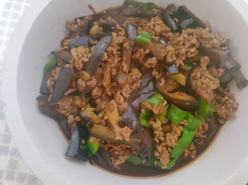 红烧肉沫茄子