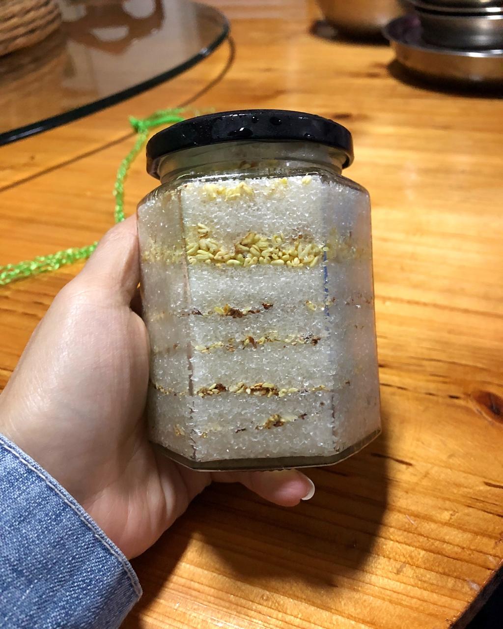 予后阳光做的自制桂花糖