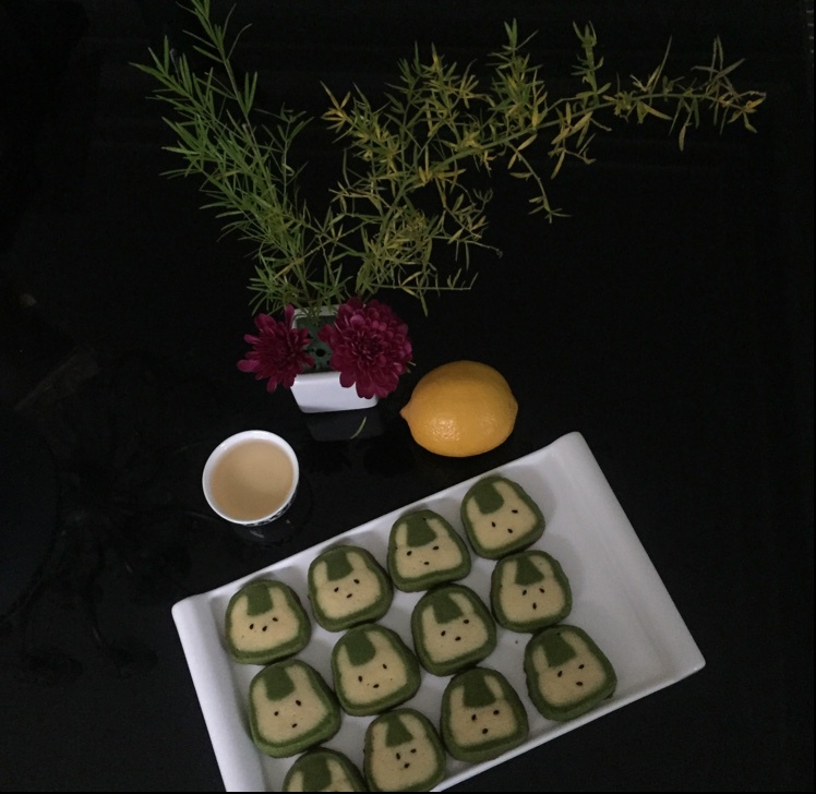 抹茶兔兔曲奇（比熊猫简单！超详细实物图+超良心手绘图）