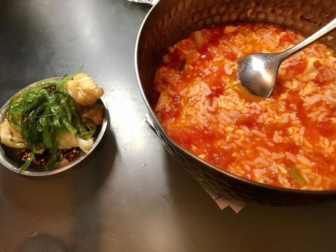 美味的番茄炒蛋泡饭：）