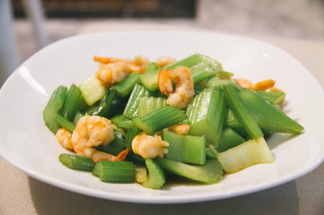 西芹炒虾仁