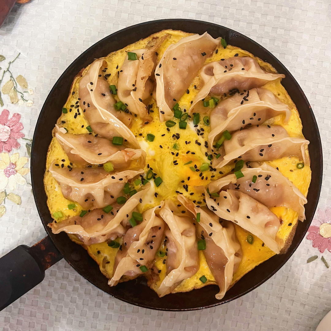 懒人快手抱蛋煎饺
