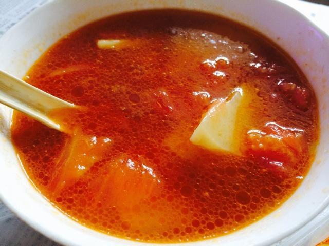 超级浓超好喝的番茄土豆汤的做法