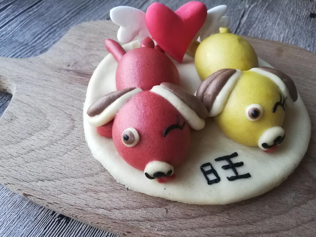 可爱的佩奇馒头（无糖无油易消化）