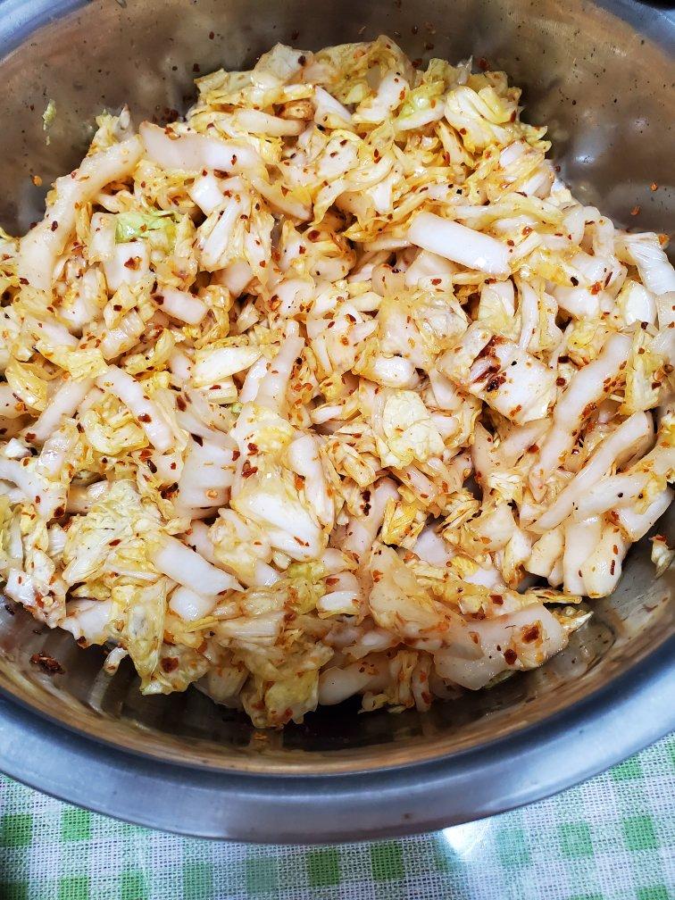 凉拌白菜芯——冬天的小凉菜