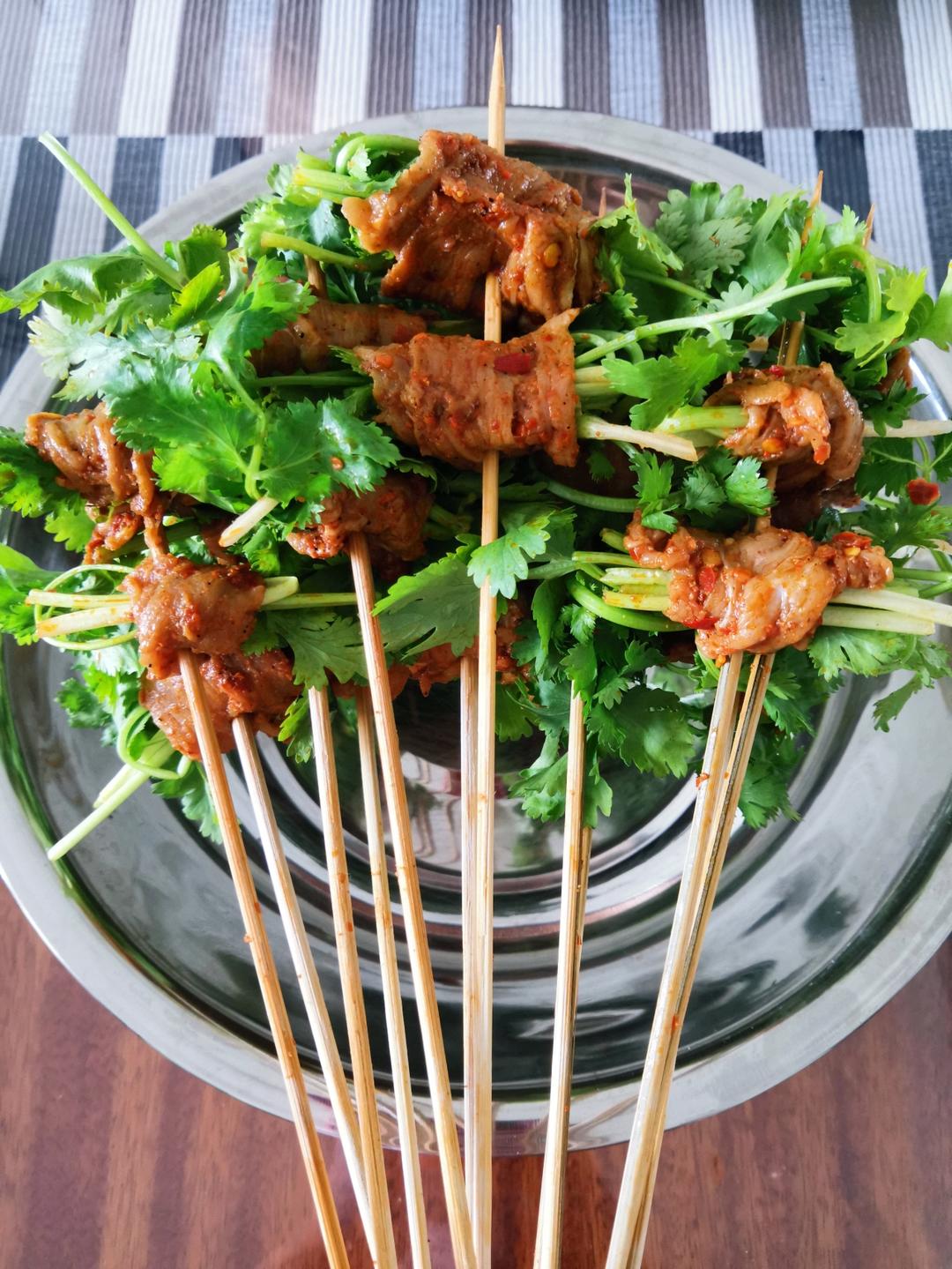 好吃的四川人的火锅串串牛肉