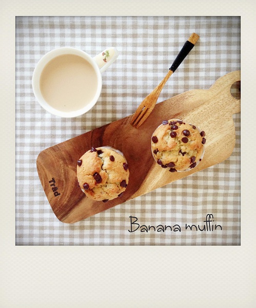 香蕉奶酪巧克力豆玛芬