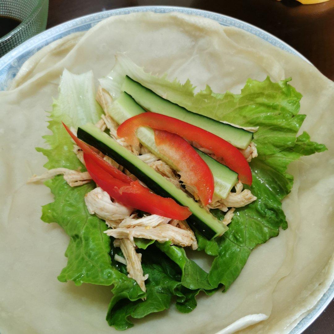 吃不胖的生菜鸡丝卷