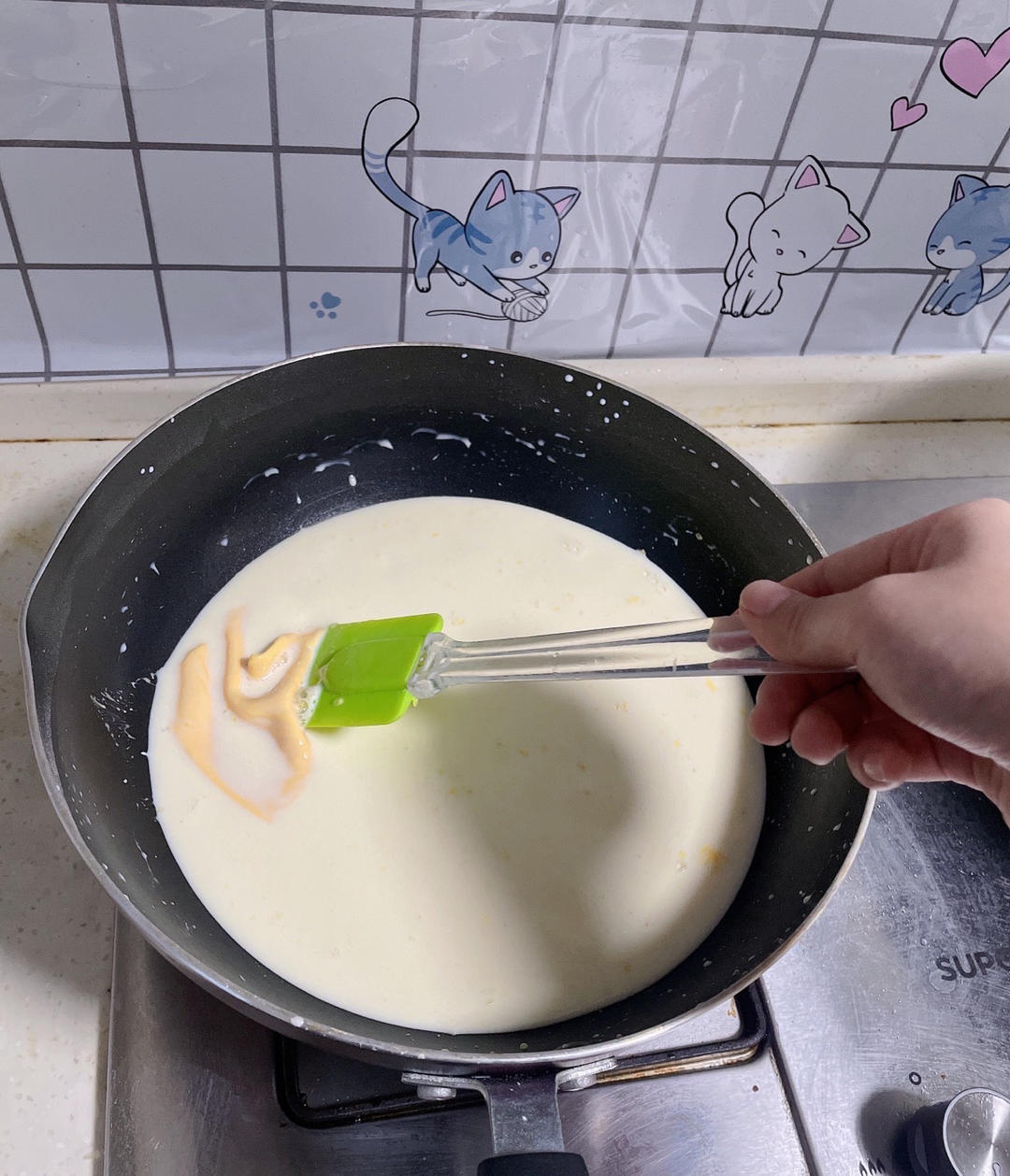 空气炸锅烤牛奶！外焦里嫩！好吃绝了！