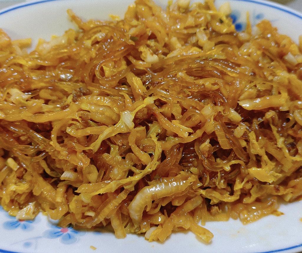 东北酸菜炒粉条（渍菜粉）/附：炖酸菜