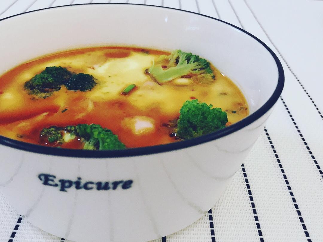 虾仁西兰花豆腐鸡蛋羹