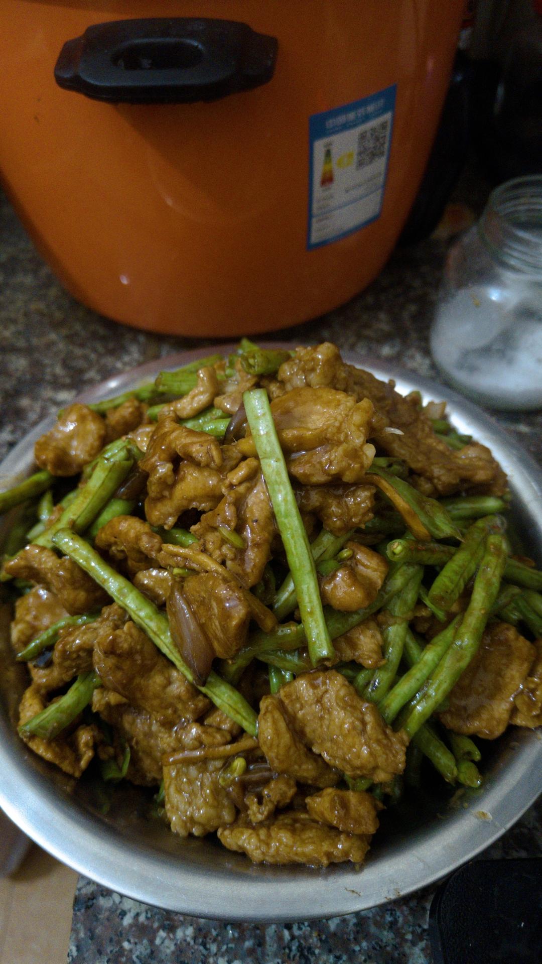 豆角炒肉