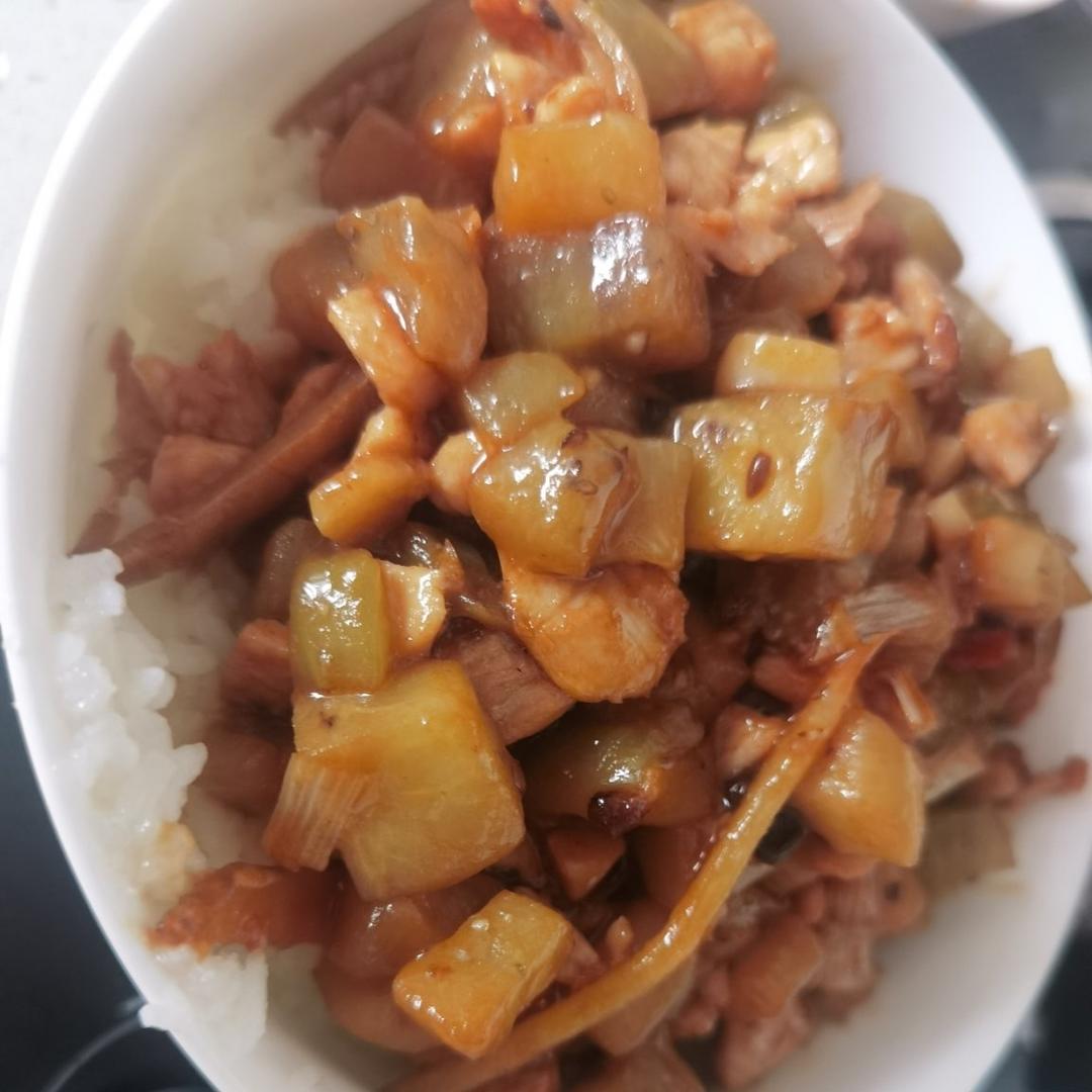 红烧肉沫茄子