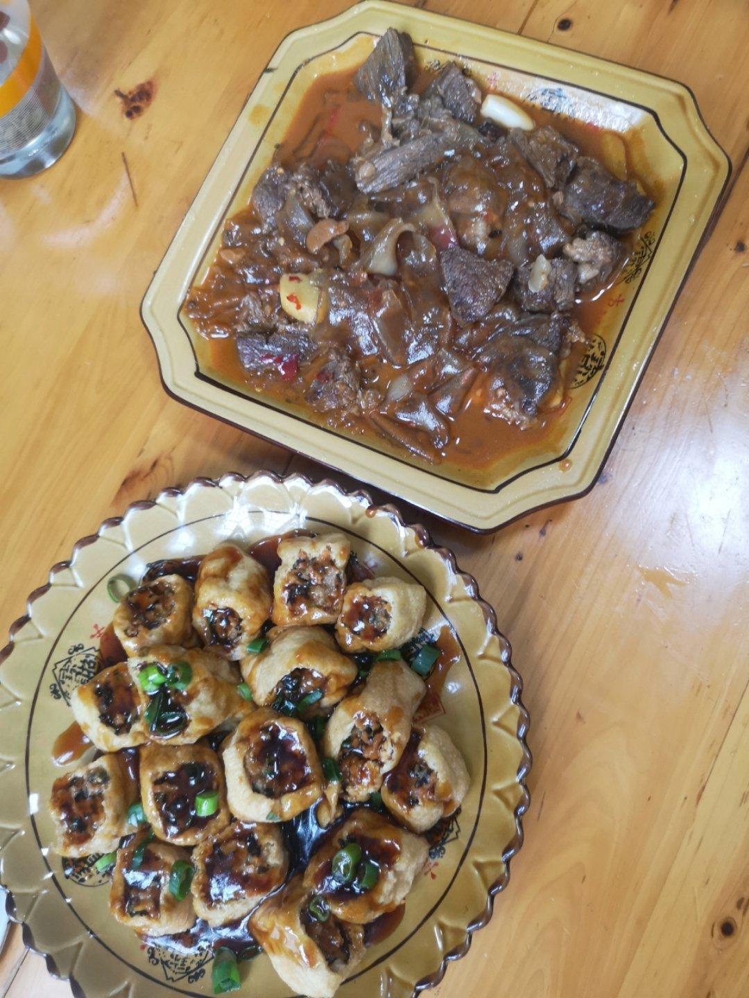 快手油豆腐酿肉