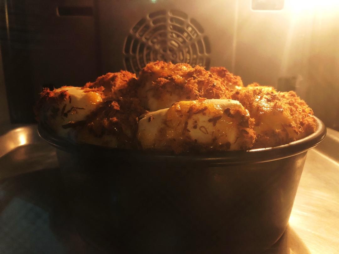 肉松手撕面包—超软会爆浆的面包哟