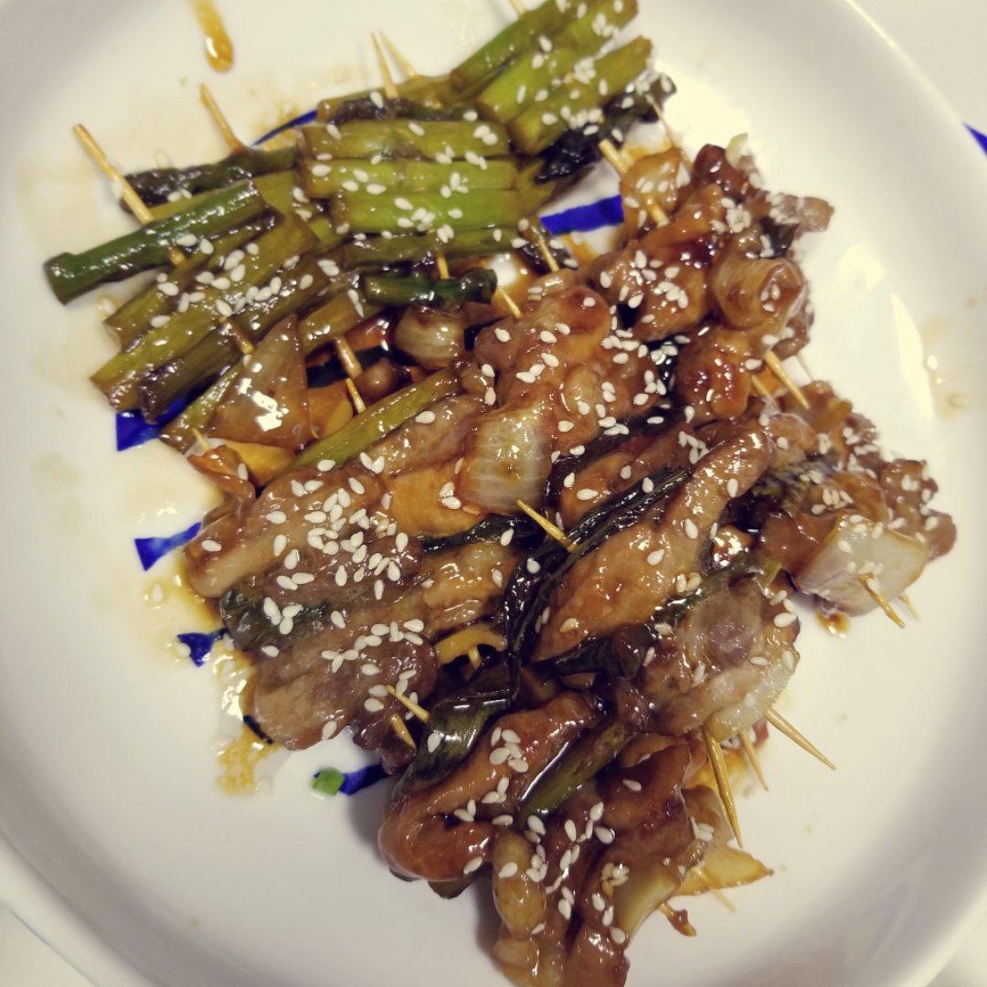 照烧猪肉串