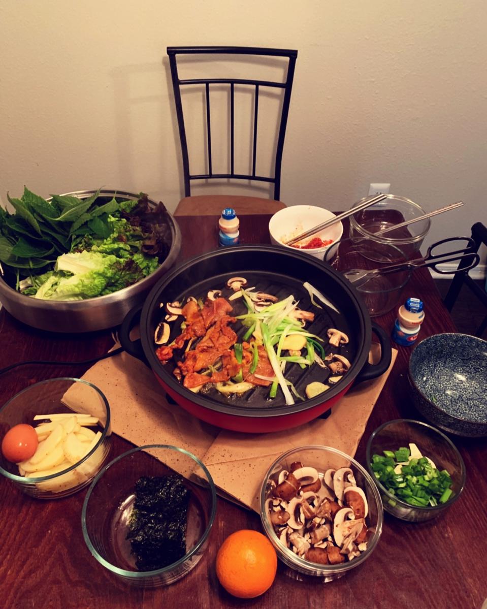 韩式生菜包肉