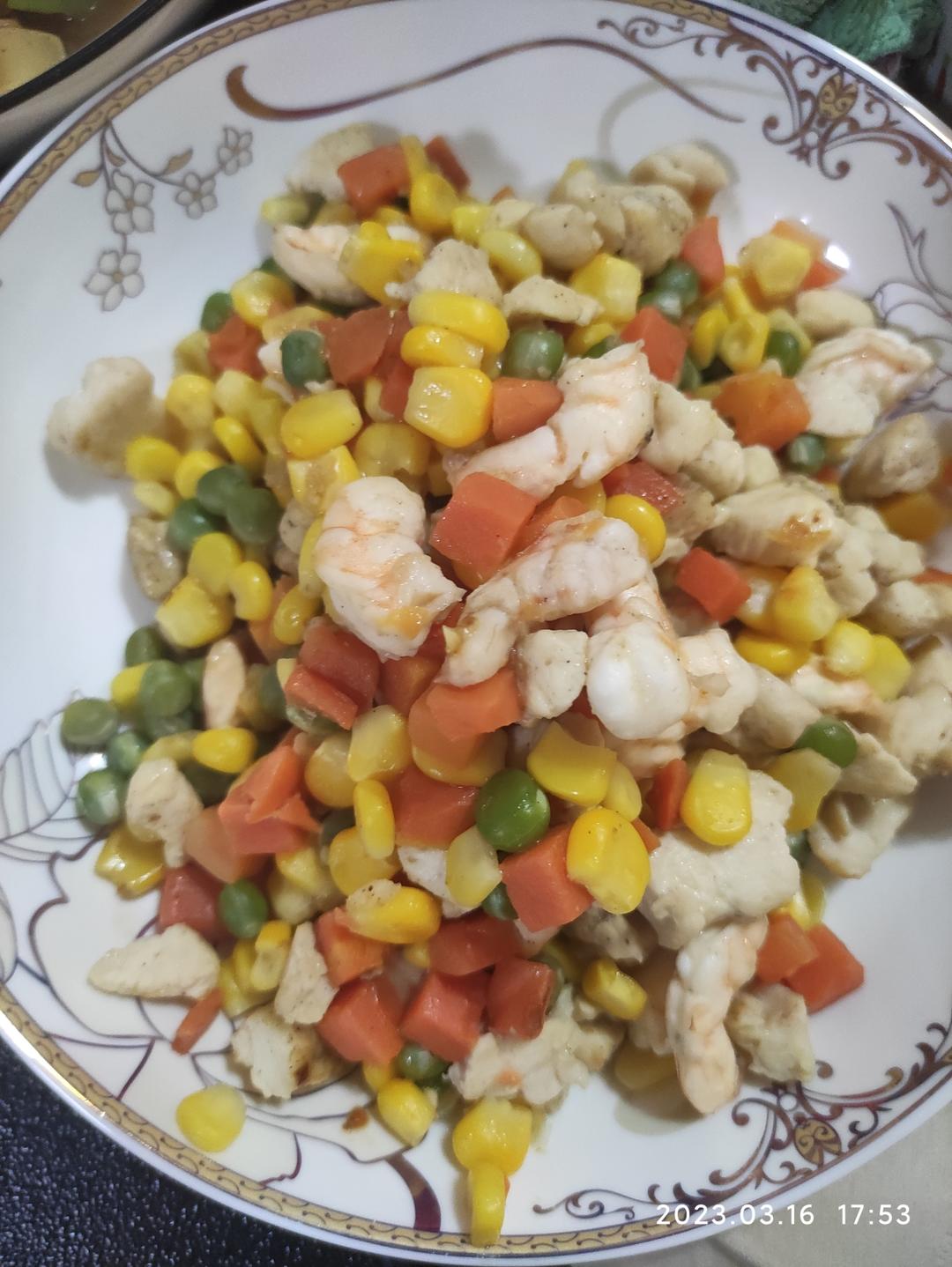 菠萝版金玉满堂（三色鸡丁）