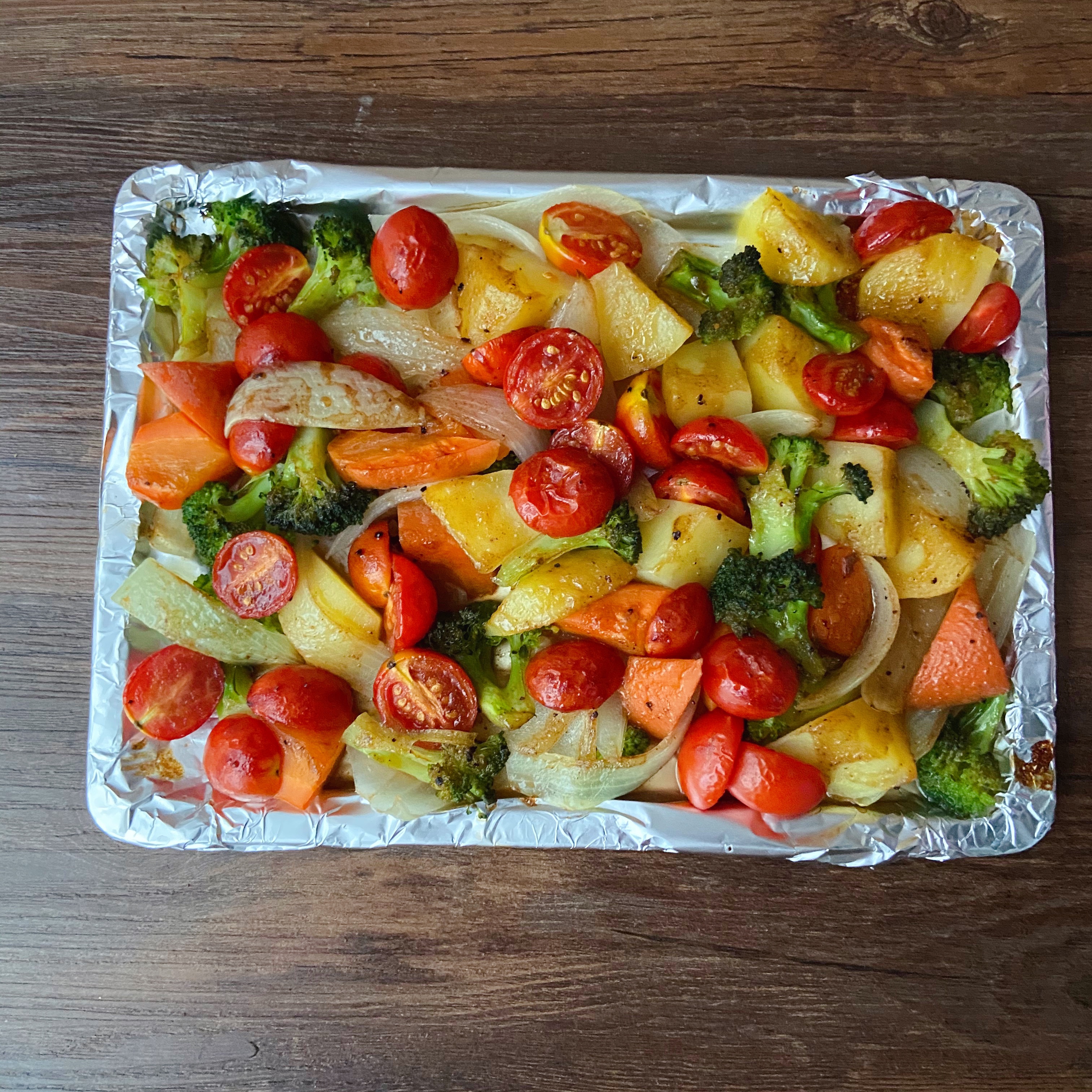 烤蔬菜沙拉的做法 步骤3