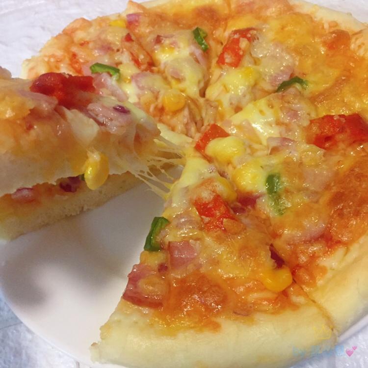 😋家庭版培根披萨🍕