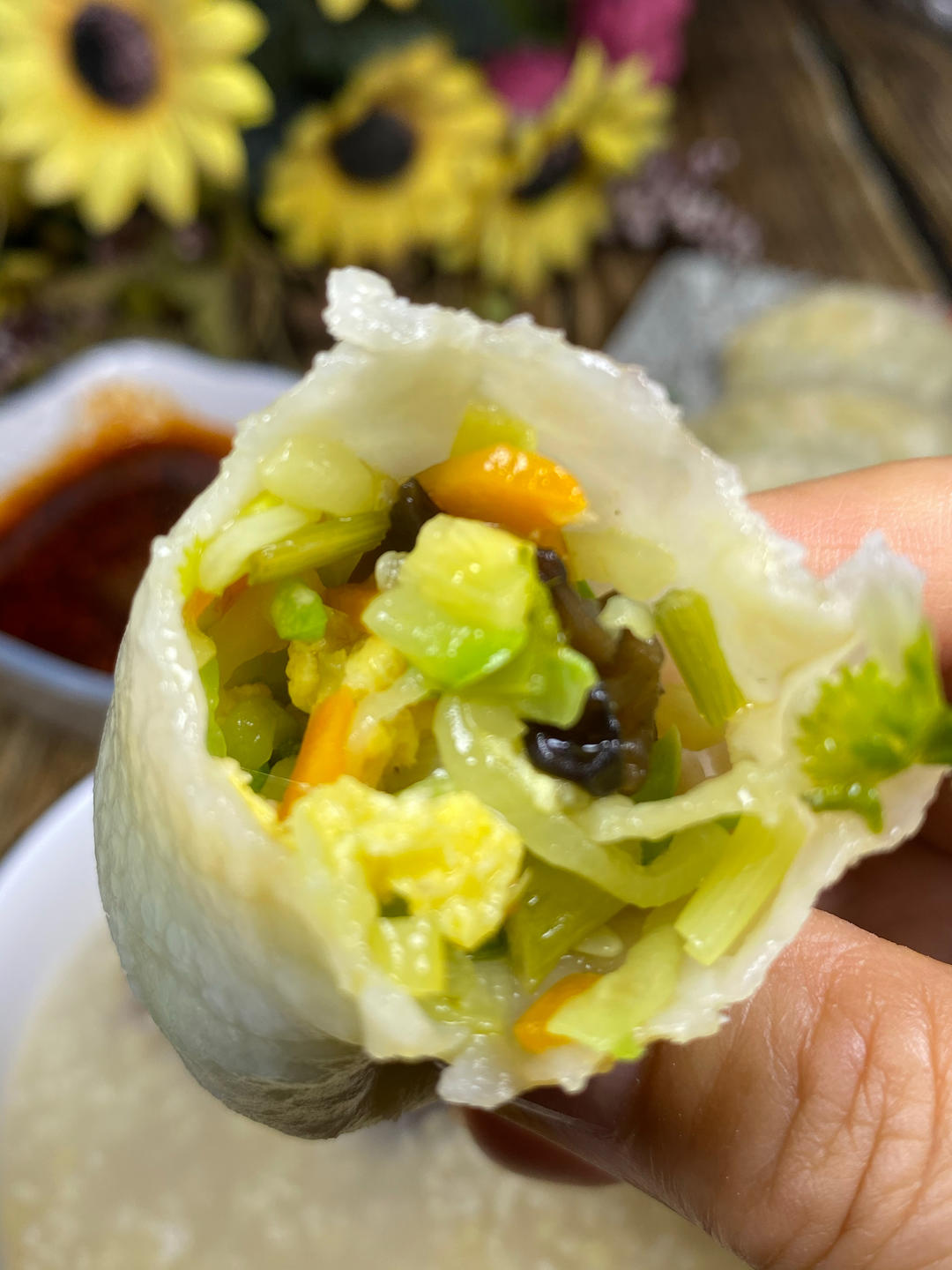 韭菜鸡蛋地软饺子