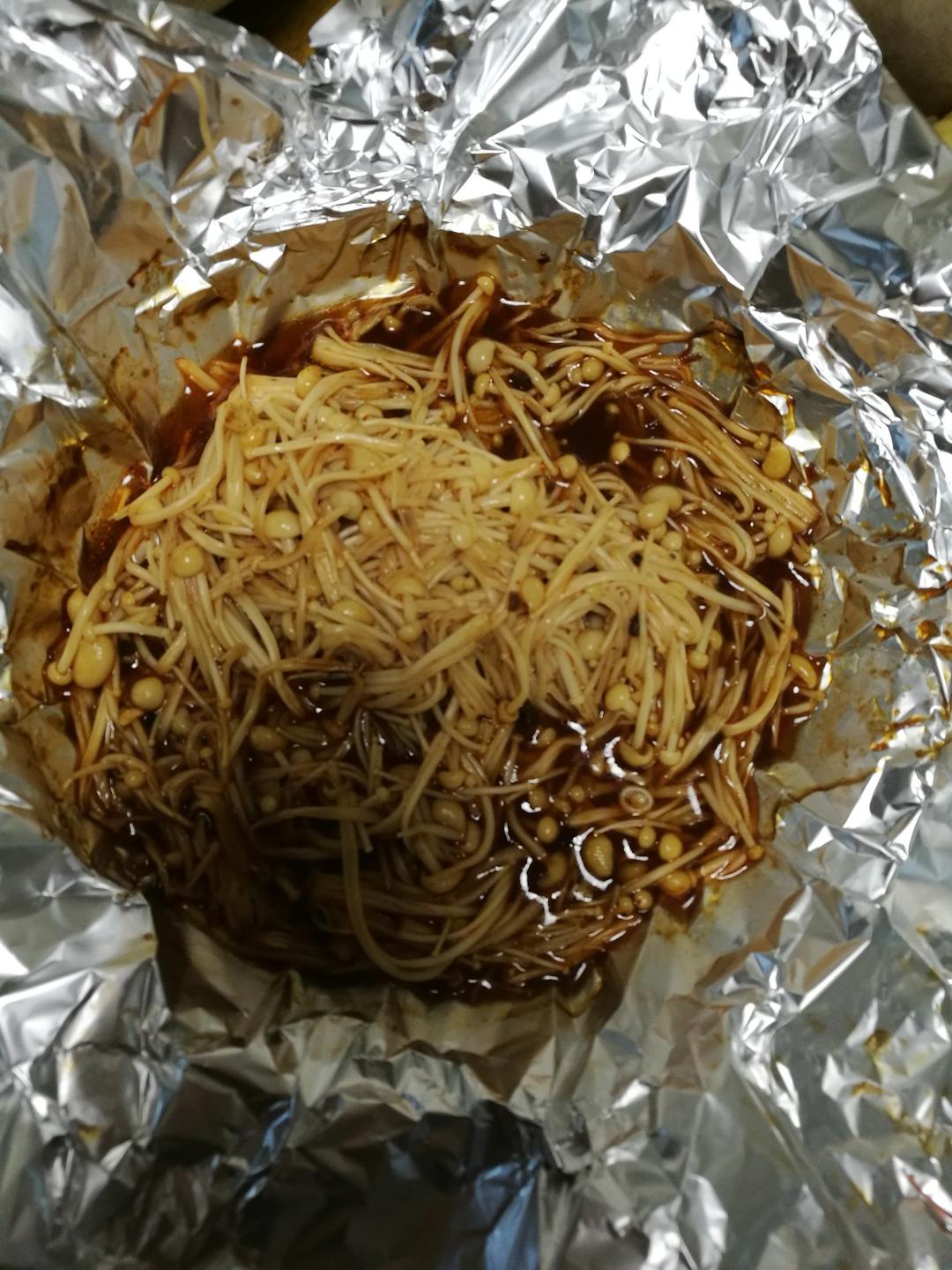 蒜蓉孜然烤金针菇