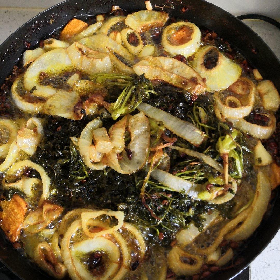 万能炸蔬菜香料油【蔬菜下脚料的黄金利用】