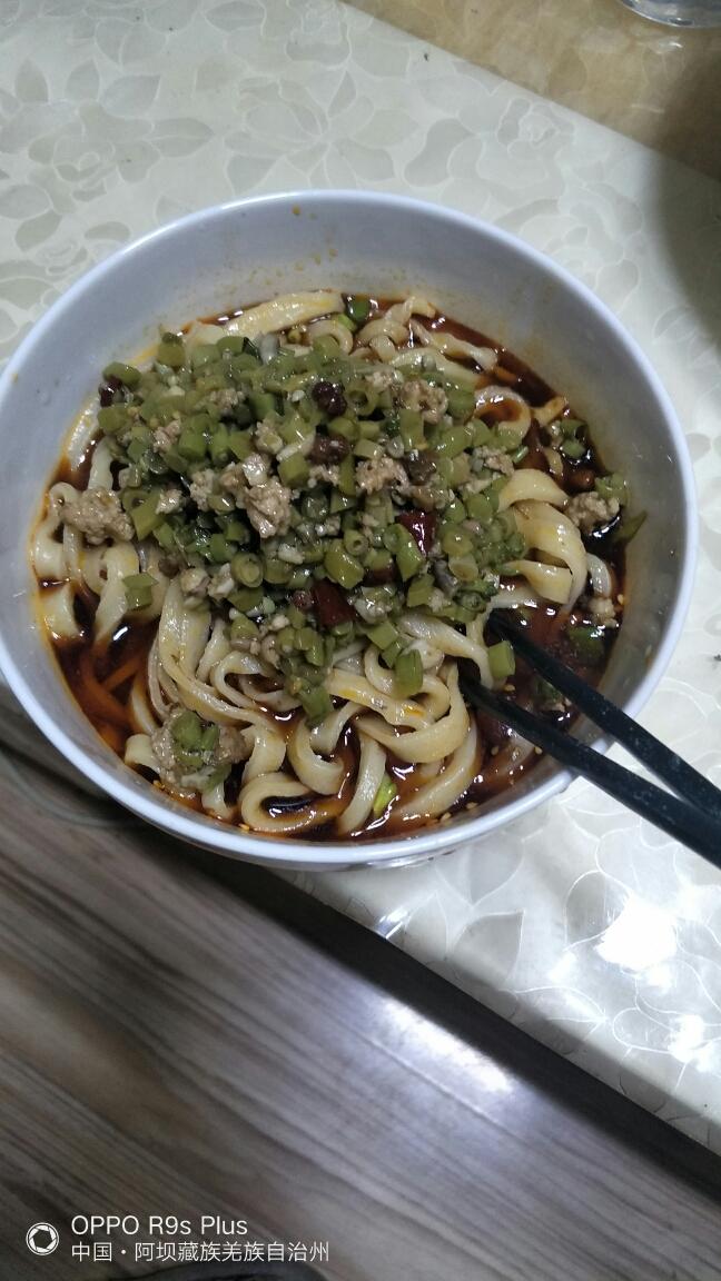 豇豆肉末面