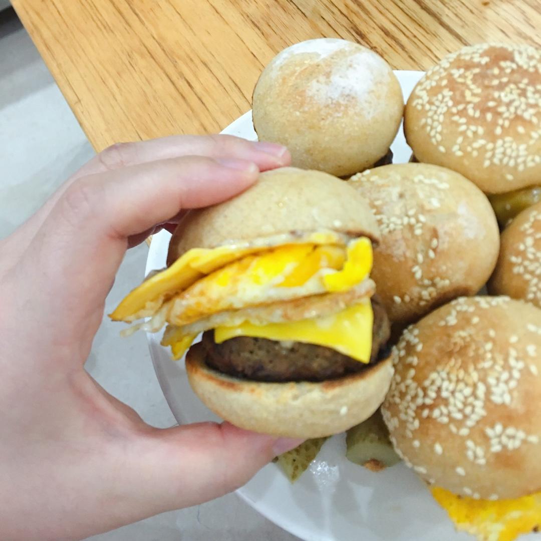 减脂汉堡牛肉饼