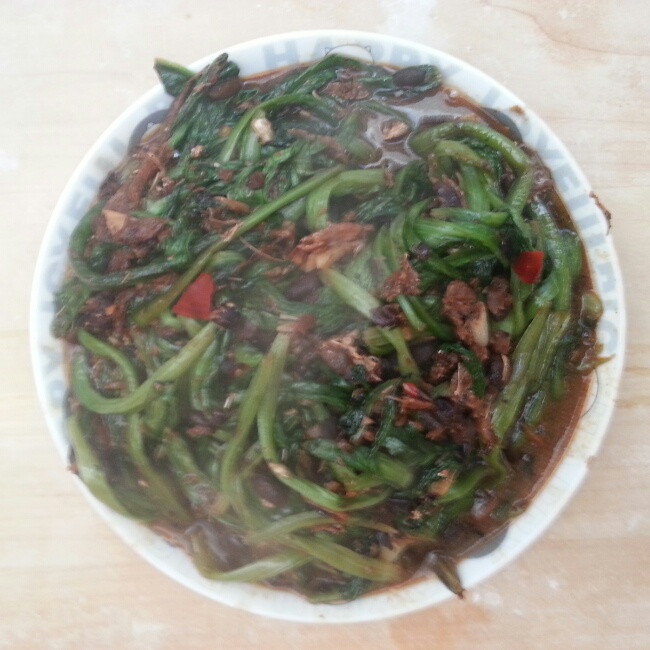 豆豉鲮鱼油麦菜